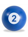 Tradineur - Pelota de billar antiestrés, poliuretano blando, bola calmante para aliviar el estrés, regalo original, Ø 6,3 cm, nú