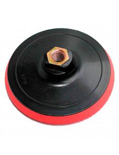 Tradineur - Disco/plato para lijadora - Soporte 125 mm - compatible con pulidoras y amoladores angulares con rosca de 14 mm - 12