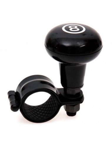Bola de volante coche universal, pomo giratorio para volante de camión, coche, tractor, diametro 6 cm altura 9 cm