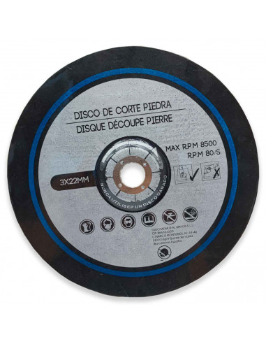 Tradineur - Platos/discos Corte para piedra - 2 Unidades - Disco para corte de piedra, hormigón, ladrillo - Accesorio de herrami