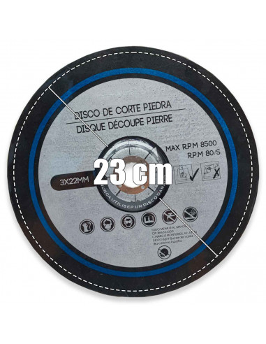 Tradineur - Platos/discos Corte para piedra - 2 Unidades - Disco para corte de piedra, hormigón, ladrillo - Accesorio de herrami