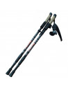 Tradineur - Bastones de trekking, palos de senderismo telescópicos, aluminio, ultraligeros, extensibles, antichoque, alpinismo,
