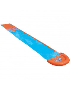Tradineur - Pista deslizante hinchable individual con rociadores de agua, tobogán resbaladizo de pvc para carreras, jardín, aire