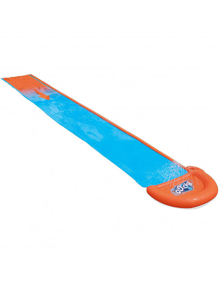 Tradineur - Pista deslizante hinchable individual con rociadores de agua, tobogán resbaladizo de pvc para carreras, jardín, aire Tradineur - Pista deslizante hinchable individual con rociadores de agua, tobogán resbaladizo de pvc para carreras, jardín, aire