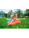 Tradineur - Pista deslizante hinchable individual con rociadores de agua, tobogán resbaladizo de pvc para carreras, jardín, aire