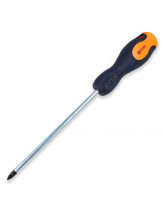 Tradineur - Destornillador estrella 6 x 150 mm - herramienta manual - bricolaje y montaje - Punta Magn&eacute;tica - Acero Inoxi