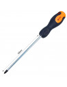 Tradineur - Destornillador estrella 6 x 150 mm - herramienta manual - bricolaje y montaje - Punta Magn&eacute;tica - Acero Inoxi