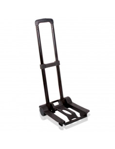 Tradineur - Carro portamaletas Plegable - Fabricado de Acero - Ruedas de 7 cm - Carrito de Mano para Viajes con Pulpo elástico -