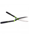 Tradineur - Tijera cortasetos, cizalla para setos, tijeras para podar a dos manos, hoja de 190 mm, mango ergonómico, jardinería,
