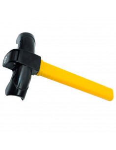 Tradineur - Barra antirrobo para volante de coche, bloqueo universal para vehículos, 2 llaves, dispositivo alta seguridad, 34,5