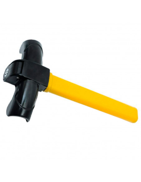 Tradineur - Barra antirrobo para volante de coche, bloqueo universal para vehículos, 2 llaves, dispositivo alta seguridad, 34,5