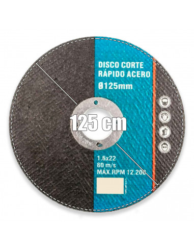 Tradineur - Plato/disco de corte rápido - Disco para corte de piedra, hormigón, ladrillo - Accesorio de herramienta - Diámetro 1