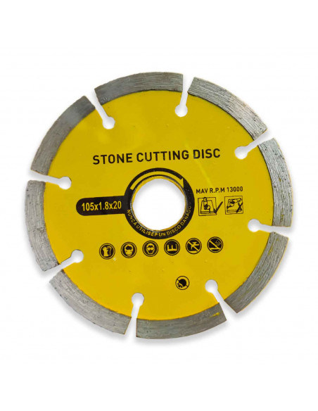 Disco corte para piedra 105 mm 13000 rpm
