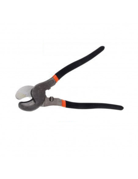 Tradineur - Tijera para cortar cables, alicate cortacables, electricista, bricolaje, duradera y resistente, 250 mm
