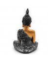 Tradineur - Figura de Buda sentado "Namaskara Mudra", estatua decorativa de resina, regalo original, meditación, relajación, 19