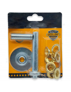 Tradineur - Set de accesorios para remachadora - Alta resistente - Bricolaje y herramienta - 13 remaches