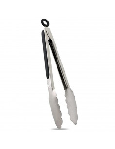 Tradineur - Pinzas de cocina de acero inoxidable para barbacoa o servir ensaladas 26 cm