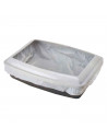 Tradineur - Pack de 20 bolsa para Arenero de gato - Bandeja de arena - Bolsa para excrementos para gatos, Mascotas - Bolsa de re