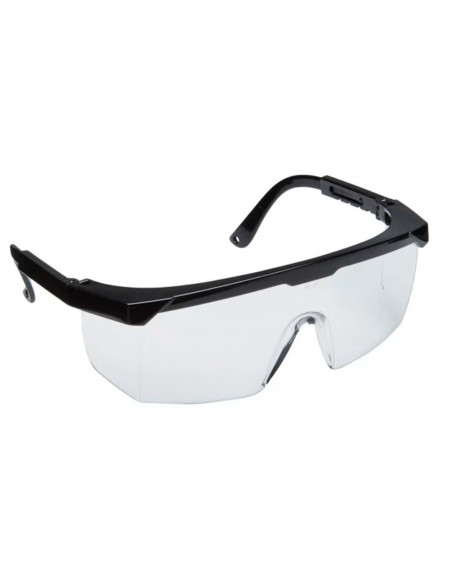 Tradineur - Gafas de seguridad, protector de ojos, prevención y seguridad - Fabricado en PVC - Cómodos y ergonómicos - 7 x 15,5