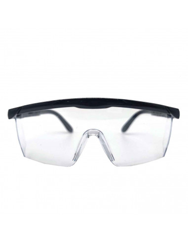 Tradineur - Gafas de seguridad, protector de ojos, prevención y seguridad - Fabricado en PVC - Cómodos y ergonómicos - 7 x 15,5