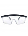 Tradineur - Gafas de seguridad, protector de ojos, prevención y seguridad - Fabricado en PVC - Cómodos y ergonómicos - 7 x 15,5