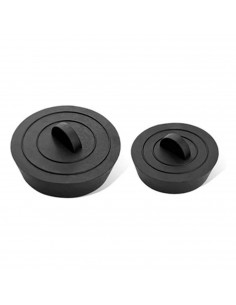 Tradineur - Tapones de Goma para Fregadero - Tapón de Drenaje para Bañera, Cocina y baño - 2 Tamaños 2 Piezas - Ø 5,5 cm / Ø 4,5