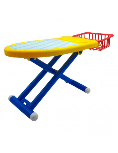 Tradineur - Tabla y plancha de juguete - Diversos accesorios - Juego de imitación para niños - Diversos colores - Tabla: 23 x 17