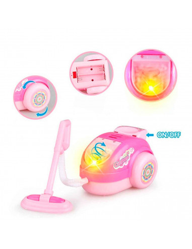Tradineur - Juguetes de labores domésticas surtidos - Diversos Modelos - Juego de imitación para niños - Color Rosado - Modelo A