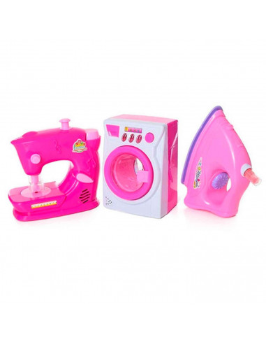 Tradineur - Juguetes de labores domésticas surtidos - Diversos Modelos - Juego de imitación para niños - Color Rosado - Modelo A