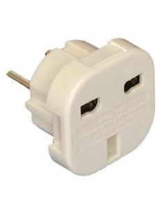 Enchufe adaptador de viaje UK-EU, entrada del Reino Unido a enchufe europeo, universal, 4,8 mm, 16 A, 250 V
