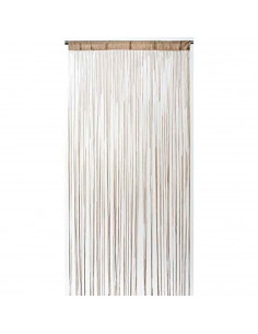 Tradineur - Cortina dorada - Decoración de ventana - Agradable a tacto - Ideal para la decoración de tu hogar - Diseño en hilos
