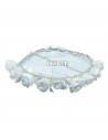 Tradineur - Corona de flores blancas - Diseño único - boda, fiesta, fotografía, compromiso, graduación, fiesta, concurso de bell