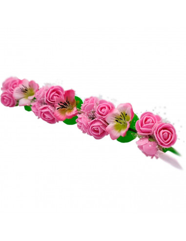 Tradineur - Corona de flores - Diseño único - boda, fiesta, fotografía, compromiso, graduación, fiesta, concurso de belleza - Co