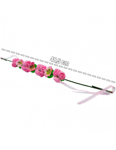 Tradineur - Corona de flores - Diseño único - boda, fiesta, fotografía, compromiso, graduación, fiesta, concurso de belleza - Co