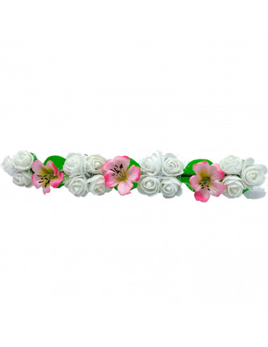 Tradineur - Corona de flores - Diseño único - boda, fiesta, fotografía, compromiso, graduación, fiesta, concurso de belleza - Co