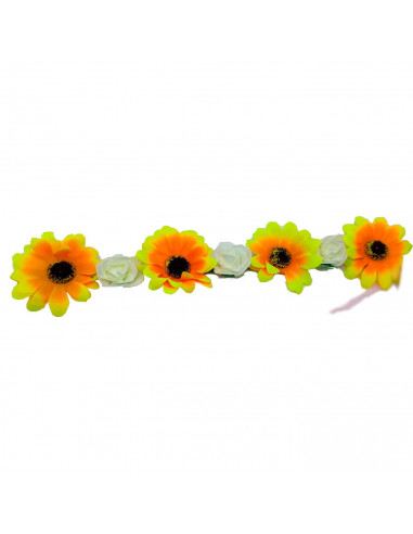 Tradineur - Corona de flores - Diseño único - boda, fiesta, fotografía, compromiso, graduación, fiesta, concurso de belleza - Co
