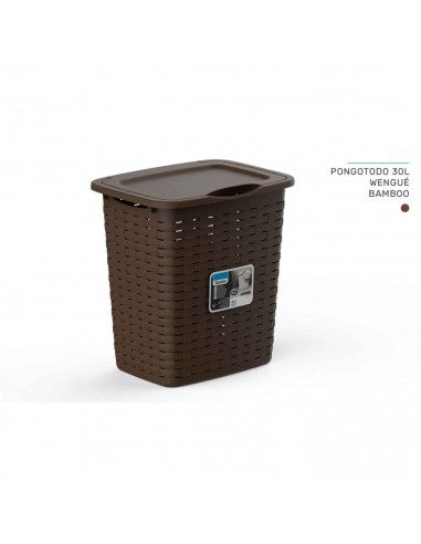 Tradineur - Cesta Pongotodo Clasica - Diseño original - Fabricado en plástico - Cesta de almacenamiento - 44,5 x 41 x 32,3 cm -