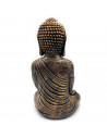 Tradineur - Figura de Buda sentado con mini buda, estatua decorativa de resina, regalo original, meditación, relajación, 33 x 20