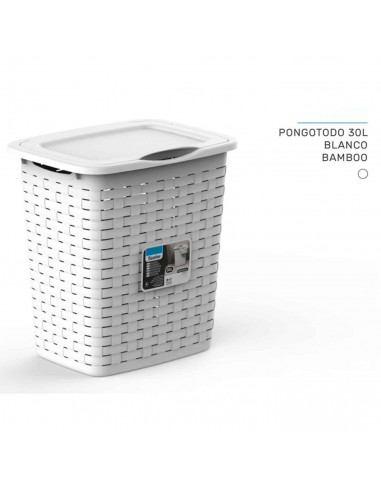 Tradineur - Cesta Pongotodo Clásico - Diseño Original - Fabricado en plástico - Cesta de almacenamiento - 44,5 x 41 x 32,3 cm -