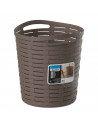 Tradineur - Papelera con asas - Fabricado en plástico - Especial para baños de hogar o trabajo - 20 Litros - Ø 35 cm - Color sur