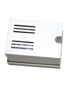 Timbre zumbador para puertas 220 V. Ideal para viviendas, tiendas y pequeños negocios, fácil instalación (Blanco)