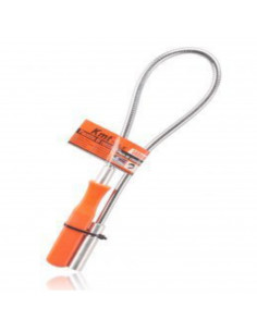 Pinza recogedora de metal y plástico de 58 x 1cm. Alambre con punta imanta-ble para recoger tornillos. Imán para recolectar artí