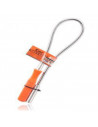 Pinza recogedora de metal y plástico de 58 x 1cm. Alambre con punta imanta-ble para recoger tornillos. Imán para recolectar artí