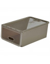 Tradineur - Caja de zapatos - Fabricado en plástico - Ideal para la organización y guardado de calzados - 14 x 23,7 x 34,5 cm -