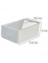 Tradineur - Caja de zapatos - Fabricado en plástico - Ideal para la organización y guardado de calzados - 14 x 23,7 x 34,5 cm -
