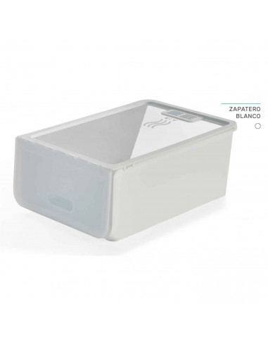 Tradineur - Caja de zapatos - Fabricado en plástico - Ideal para la organización y guardado de calzados - 14 x 23,7 x 34,5 cm -