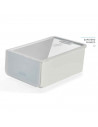 Tradineur - Caja de zapatos - Fabricado en plástico - Ideal para la organización y guardado de calzados - 14 x 23,7 x 34,5 cm -