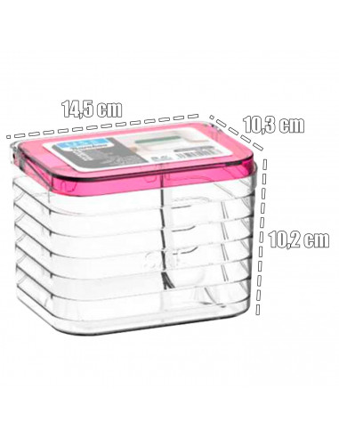 Tradineur - Salero modelo original - Fabricado en Plástico -Apto para uso tanto como salero y azucarero cocina - 10,2 x 14,5 x 1