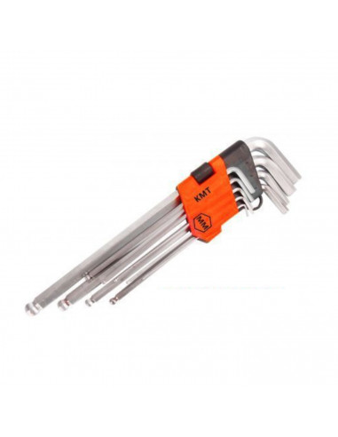 Juego de llaves allen, extremos hexagonales de 1,5  a 10 mm, set de 9 piezas, uso profesional, bricolaje, reparaciones, biciclet