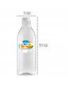 Tradineur - Pack de 12 botellas de plástico - Incluye tapa - Ideal para la conservación de tus alimentos - Capacidad de 1 Litros